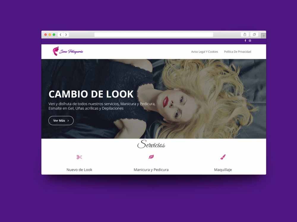 Sena Peluqueria web Andrés Arcos